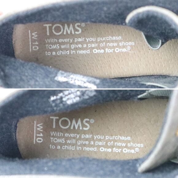 Toms Women's Size 10 Wedge Ankle Booties Chukka Metallic Mocha Tan - Picture 9 of 11